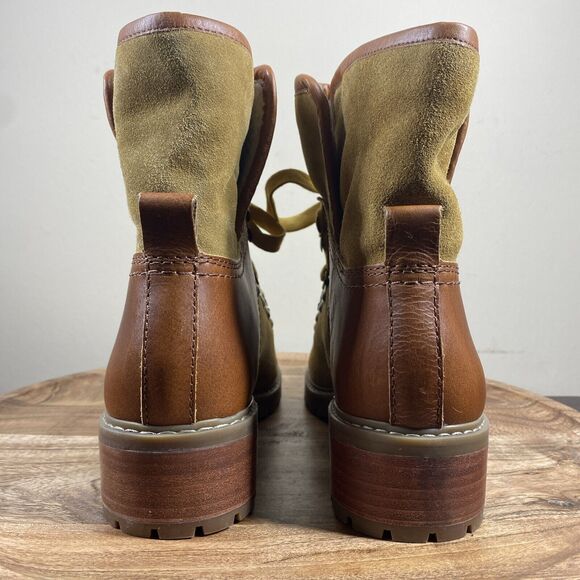 Frye & Co Anise Fold Over Womens Size 10M Brown Leather Hiker Boots - Picture 3 of 8